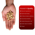 Natural testosterone booster and magnesium sleep supplement capsules showing GMP, HACCP and ISO9001 quality certifications — no fillers, binders or additives — Pureformance