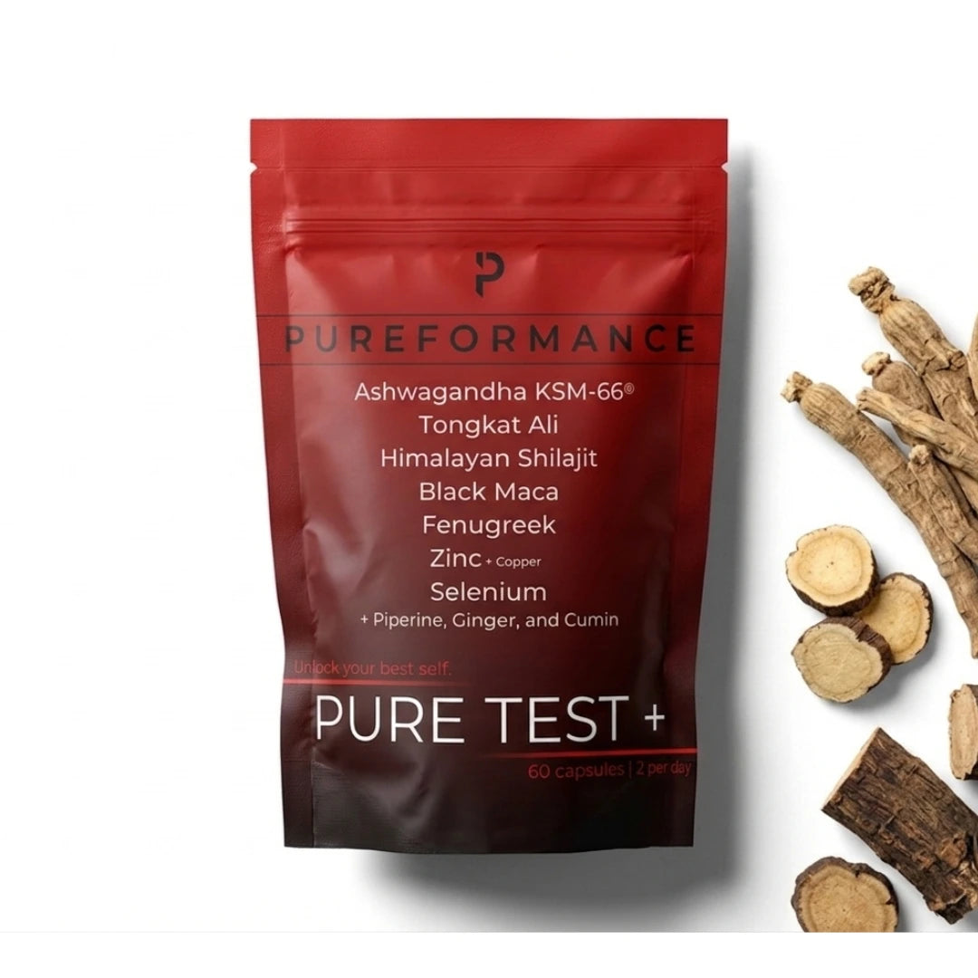 PURE TEST+® Natural Testosterone Booster for Enhanced Strength and Vitality
