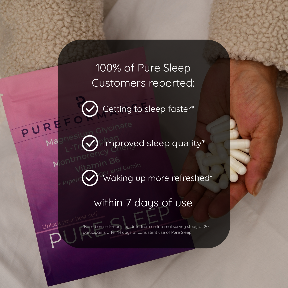 PURE SLEEP® Four Ingredient Magnesium Sleep Supplement