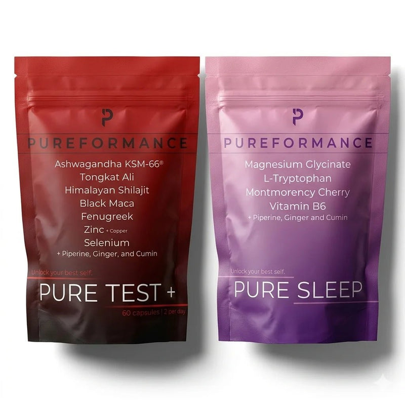The Prime Recovery Stack® - Natural Testosterone Booster & Magnesium Sleep Supplement - PUREFORMANCE