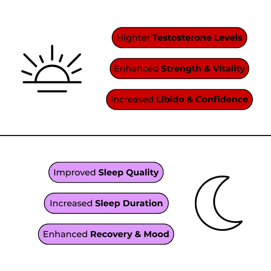 The Prime Recovery Stack® - Natural Testosterone Booster & Magnesium Sleep Supplement - PUREFORMANCE